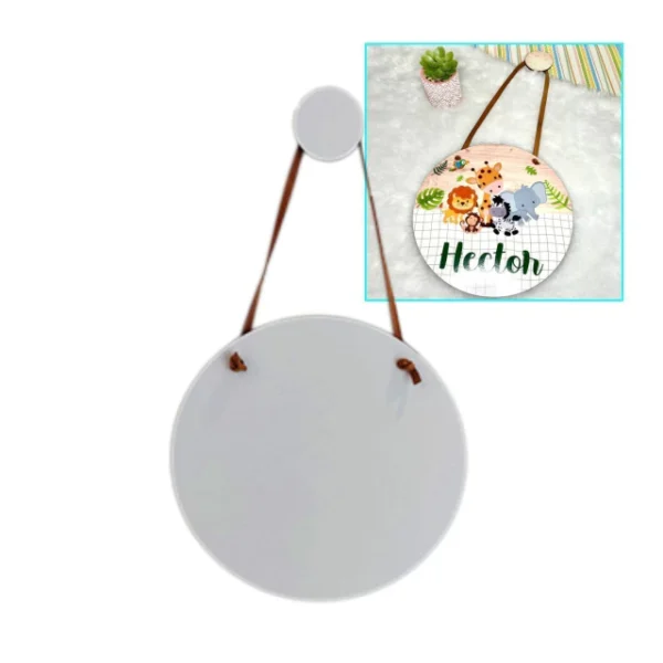 20CM Porta Maternidade MDF 3MM 1 Face Sublimação