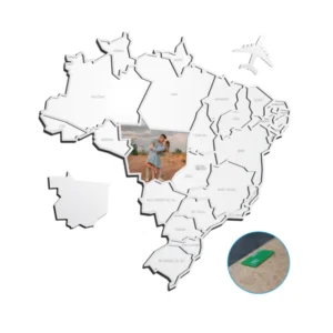 Mapa de fotos MDF 6mm 49x48cm para Sublimação | MDF PRINT