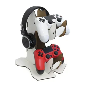 Suporte Controle e Fone MDF 3mm 25x24x16cm para Sublimação | MDF PRINT