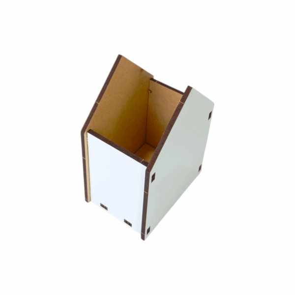 Porta Lápis Casinha MDF 7x10x5cm para Sublimação | MDF PRINT - Image 2