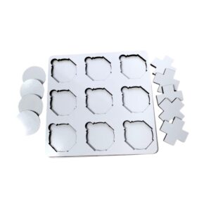 Mini Jogo da Velha MDF 3mm Sublimação