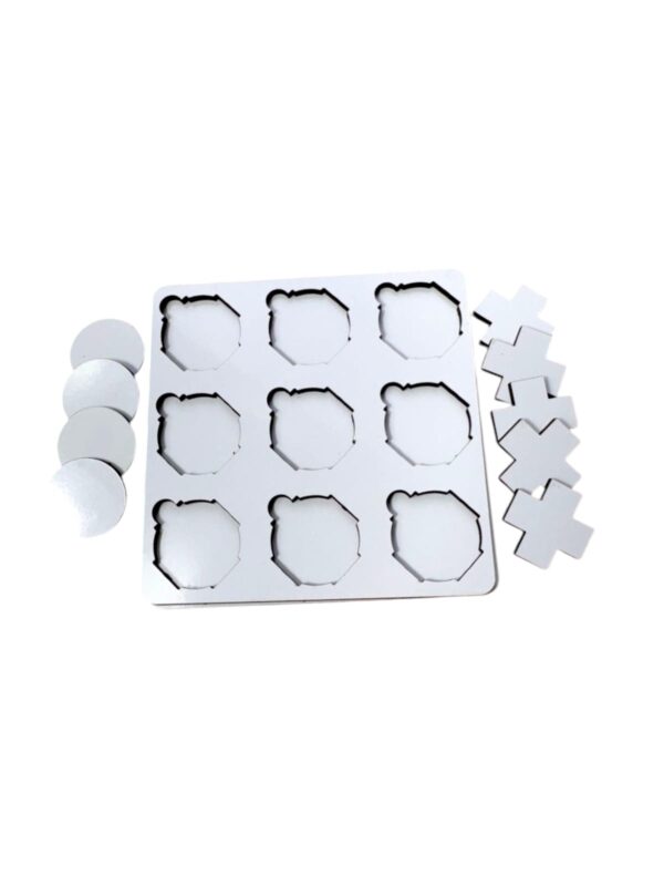 Mini Jogo da Velha MDF 3mm Sublimação
