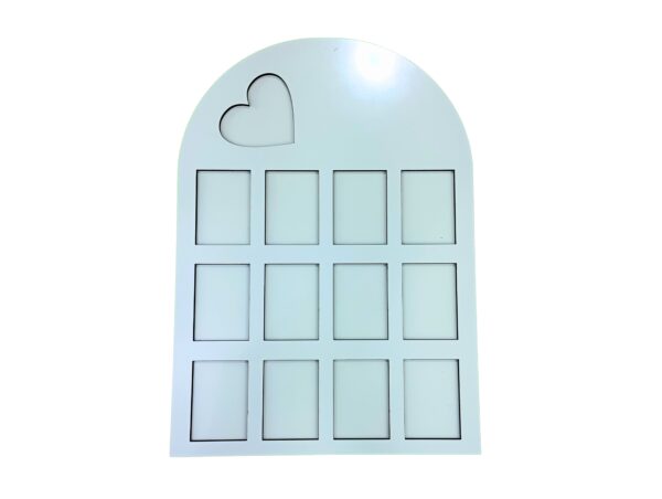 Quadro Mesversário Coração MDF para Sublimação 40x28cm | MDF PRINT