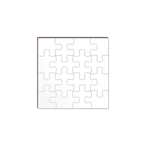 Quebra-Cabeça 16 peças MDF 3mm 1 Face 20x20cm para Sublimação | MDF PRINT